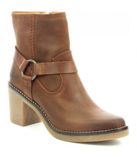 Kickers Avecool orange camel, Boots Femme - Livraison Gratuite