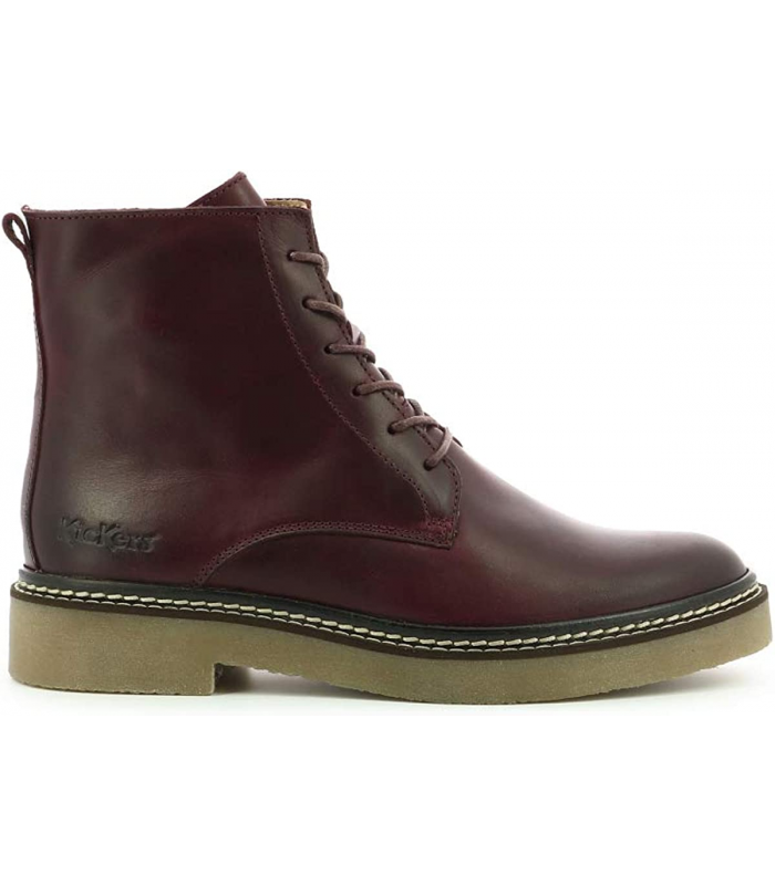Kickers Oxigeno bordeaux, Bottine Femme