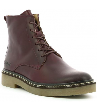 Kickers Oxigeno bordeaux, Bottine Femme