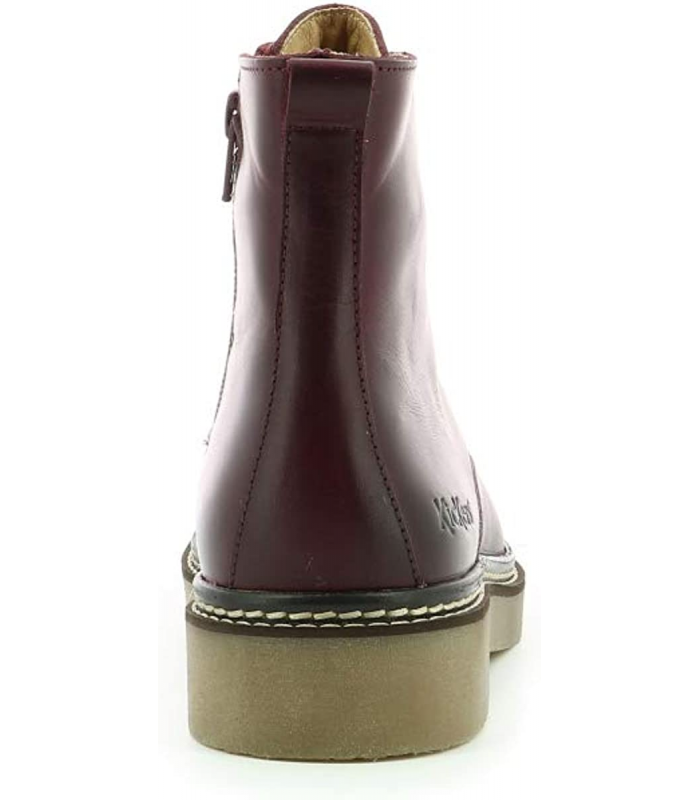 Kickers Oxigeno bordeaux Bottine Femme Livraison Gratuite