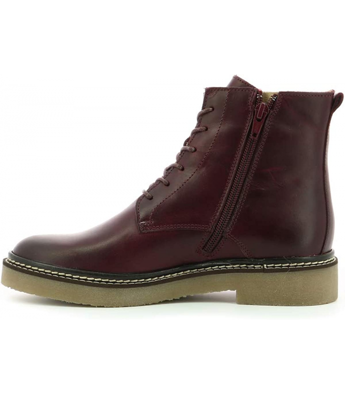 Kickers Oxigeno bordeaux, Bottine Femme