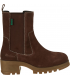 Kickers Happy marron, Bottine Chelsea Femme