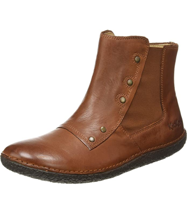 Kickers Happli marron, Bottes & Bottines Souples Femme