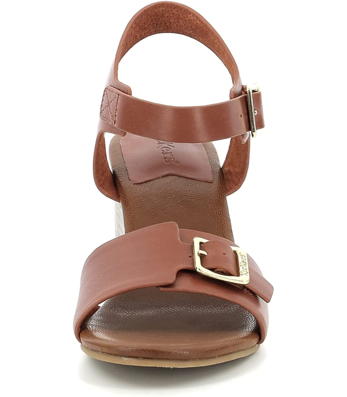 KICKERS Vodou marron, Sandale à Talon Femme