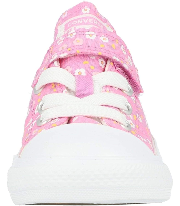 Converse Chuck Taylor All Star 1V Ox Ditsy Floral Rose/Blanc (Peony Pink/White) Toile Bambin Formateurs Chaussures