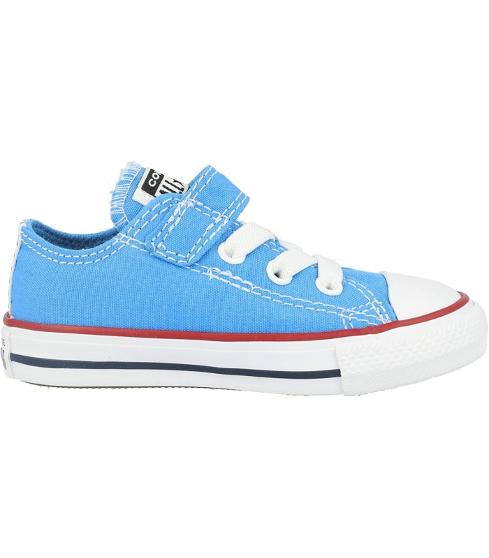 Converse Chuck Taylor All Star 1V Ox Bleu/Rouge (Coast/Garnet) Toile 24 EU
