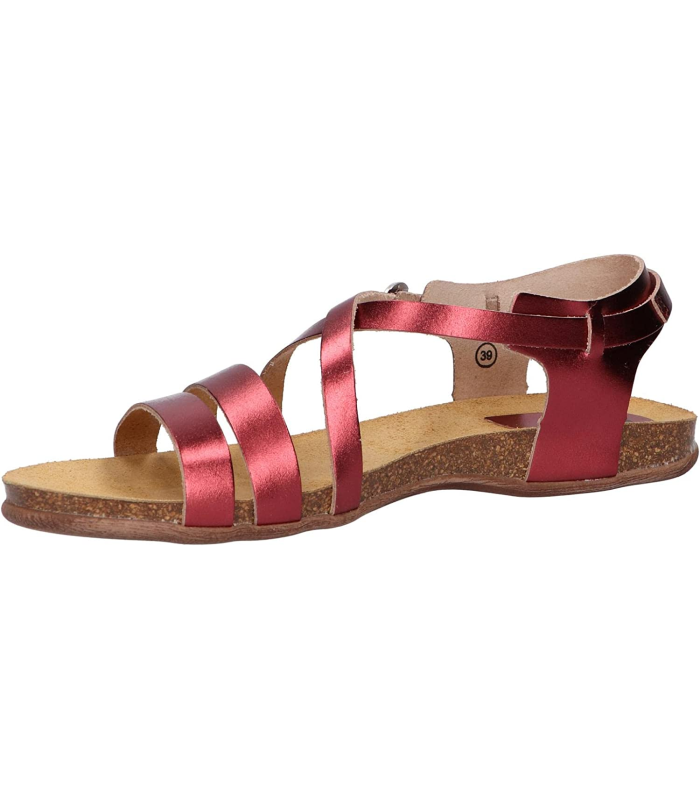 Kickers Anatomium rouge, Sandales Bout Ouvert Femme