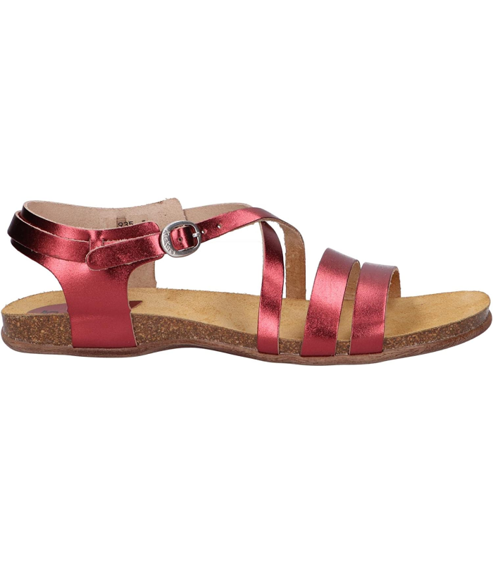 Kickers Anatomium rouge, Sandales Bout Ouvert Femme