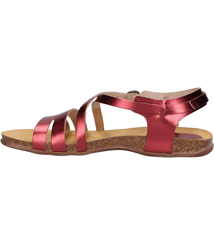 Kickers Anatomium rouge, Sandales Bout Ouvert Femme