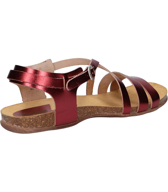 Kickers Anatomium rouge, Sandales Bout Ouvert Femme