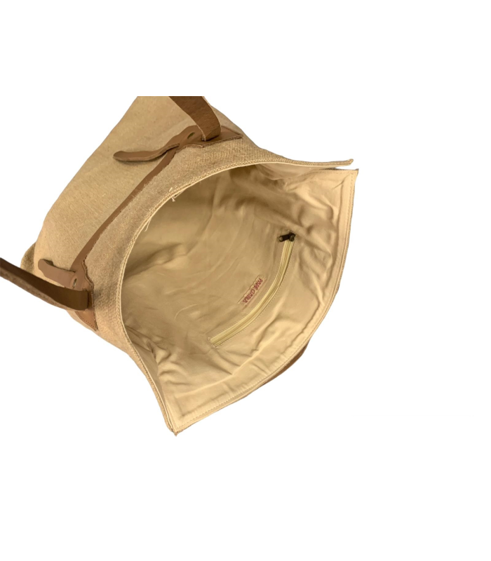 Pare Gabia Cabas en Toile de Jute et Cuir