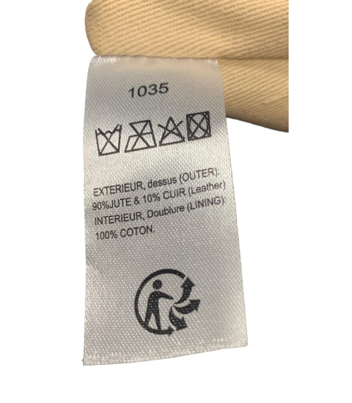 Pare Gabia Cabas en Toile de Jute et Cuir