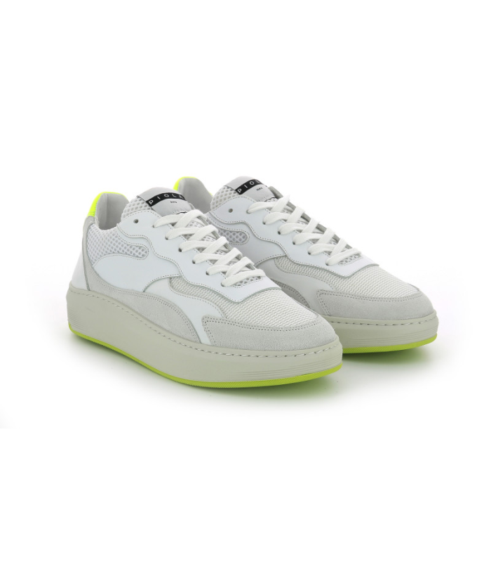 Piola Piura - Blanc Jaune Fluo - Femme