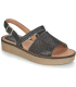 KIckers Victoriette noir, Sandale Femme,