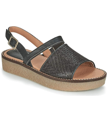 KIckers Victoriette noir, Sandale Femme,