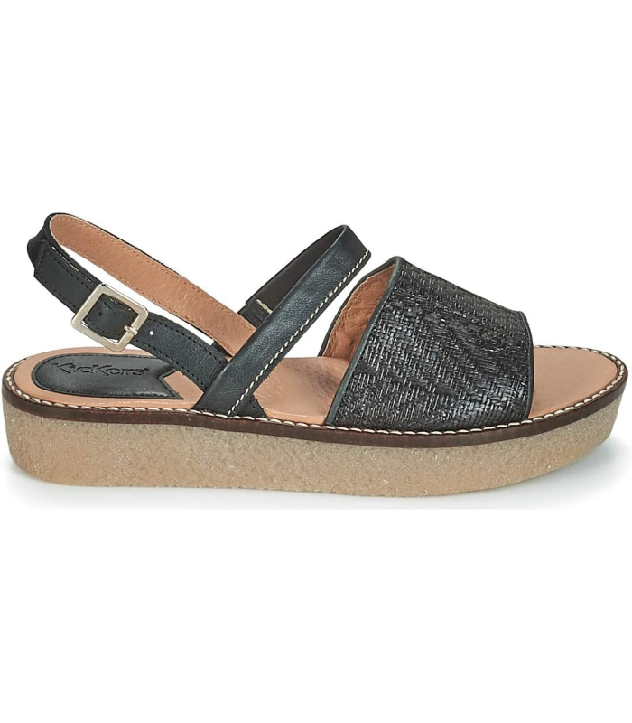 KIckers Victoriette noir, Sandale Femme,