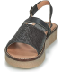 KIckers Victoriette noir, Sandale Femme,