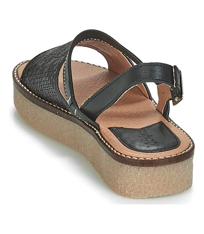 KIckers Victoriette noir, Sandale Femme,