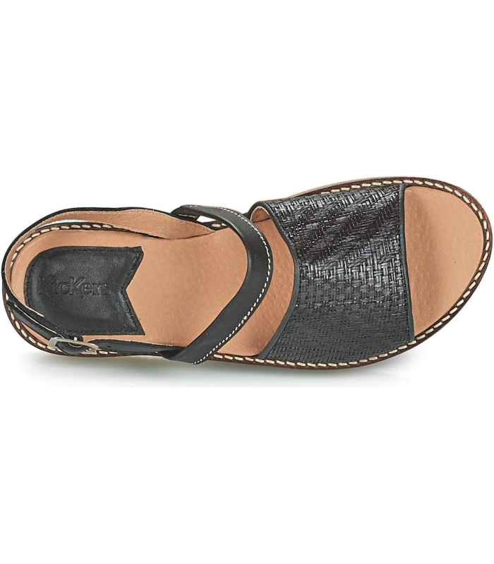KIckers Victoriette noir, Sandale Femme,