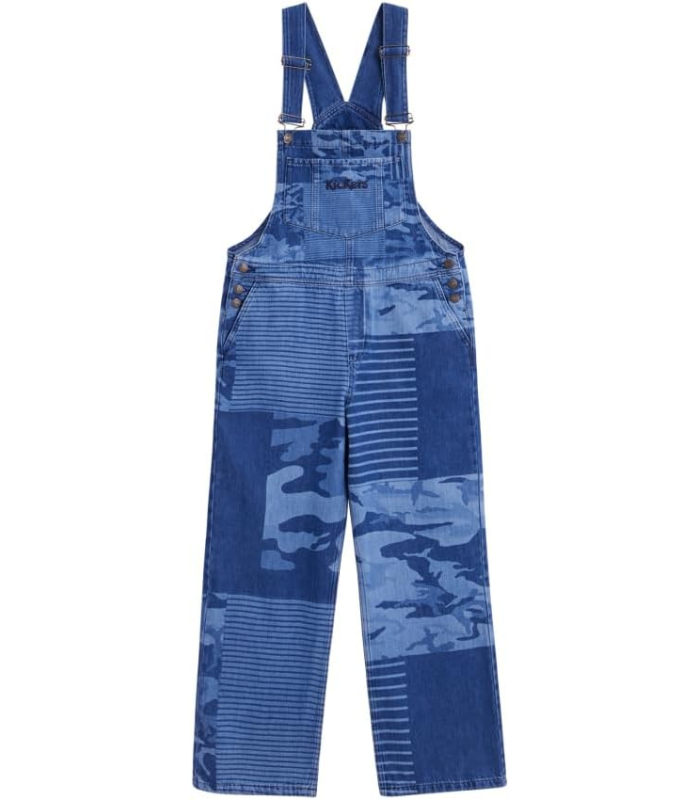 Kickers Dungaree, Salopette, Camo Denim, M