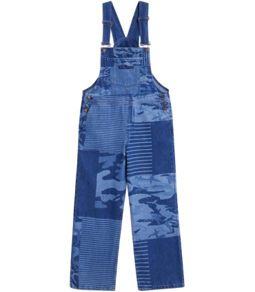 Kickers Dungaree, Salopette, Camo Denim, M