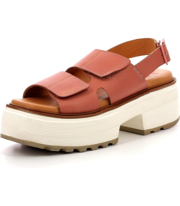 Kickers Femme Helio Sandale à Talon-rose