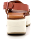 Kickers Femme Helio Sandale à Talon-rose
