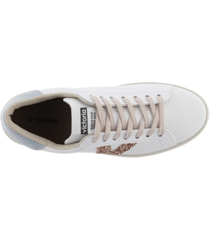 Victoria 1126194-WOMEN Basket Basse Berlin  Logo PAILLETÉ jade