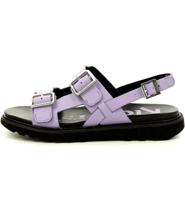 Kickers Neosummer  violet Sandale plate Femme