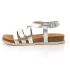 Kickers Femme Alice Sandale Plate argent