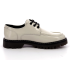 Kickers Decklow, Derbies Femme, Blanc Casse