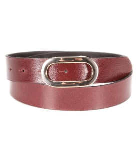 Tamaris Leather Belt W90 Bordeaux - Livraison Gratuite