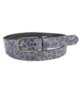 Tamaris Leather Belt W90 Dark Blue - Livraison Gratuite