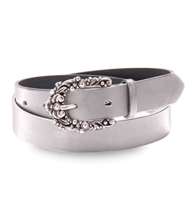 Tamaris Leather Belt W90 Grey - Livraison Gratuite