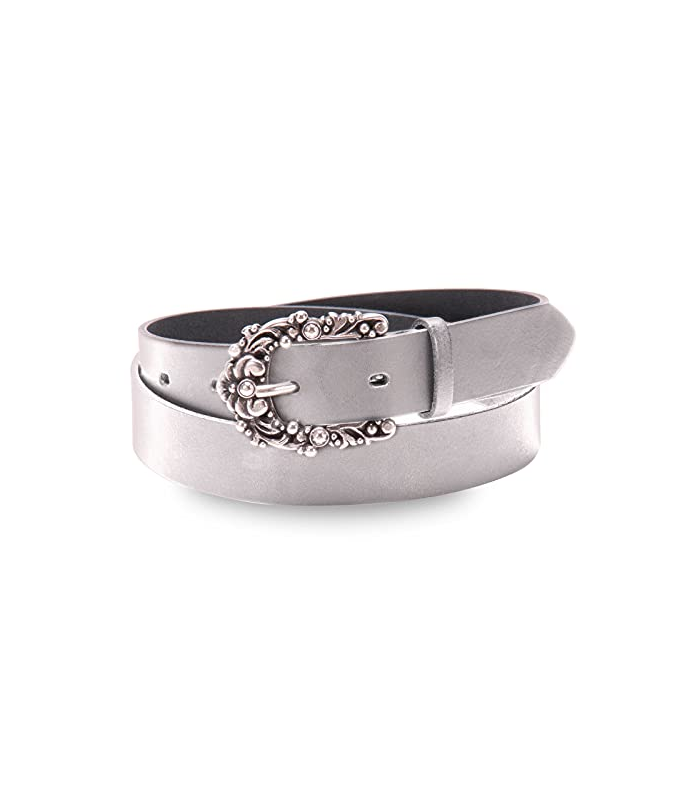Tamaris Leather Belt W90 Grey
