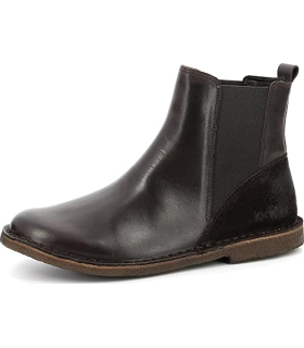 Kickers Femme TIPIST Bottine Chelsea, Marron Fonce, 36 EU - Livraison 