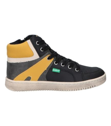Kickers Baskets Kickalien Unisexes pour Enfant, Gris, 29 EU