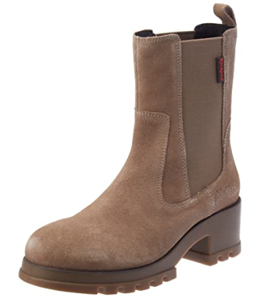 KICKERS Femme Happy Bottine Chelsea, Argent