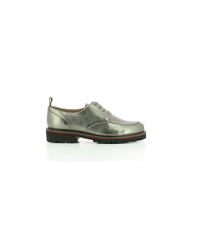 Kickers Rudora, Derbies Femme, Argent, 37