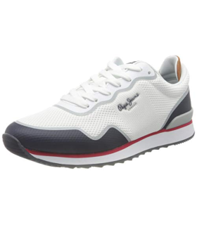 Pepe Jeans Homme Tricot croisé 4 Basket, Blanc (800), 44 EU - Livraiso