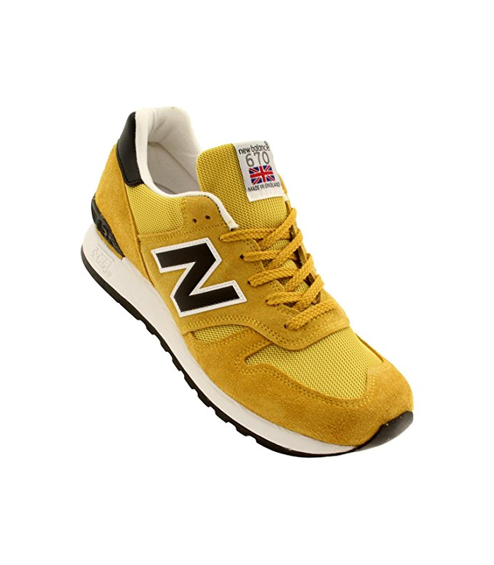 New Balance M670SMY - Fabriqué en Angleterre (jaune/noir), jaune, 10.5