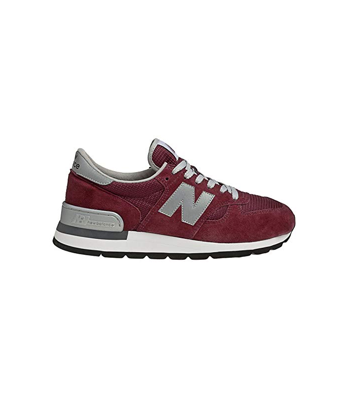 New Balance - Mens 990 Classic Shoes, UK: 11.5 UK - Width D, Burgundy with Grey