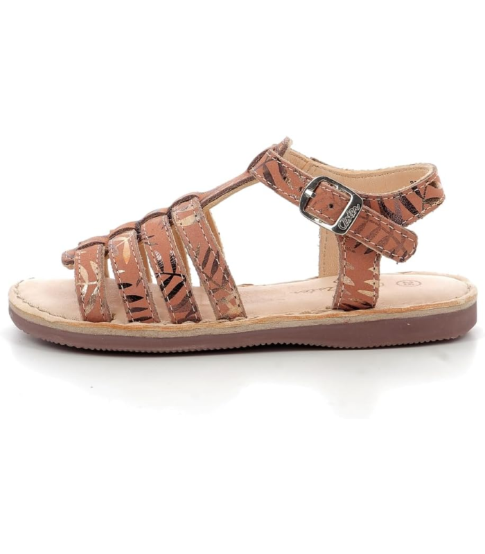 Aster Drolote, Sandales Fille, Orange Clair Fantaisie