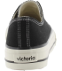 Victoria Basket Basse Tribu Toile & Logo Rétro noir