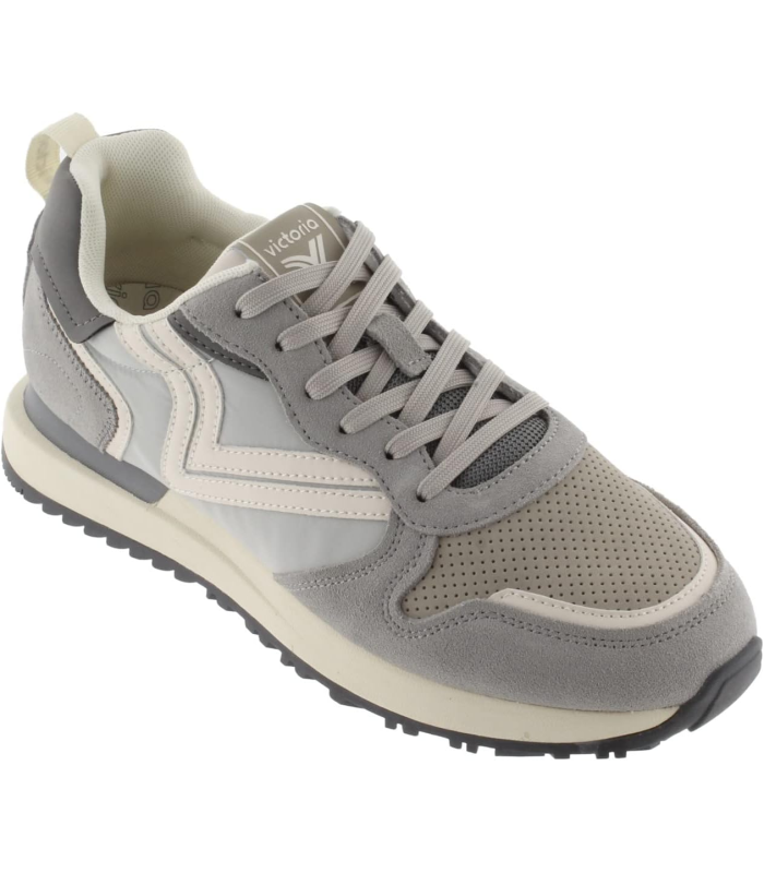 Victoria 1985 Basket Basse LEGGERA Nylon & Pièces en Croûte De Cuir Assorties & Logo Rétro 8802101 pour Homme