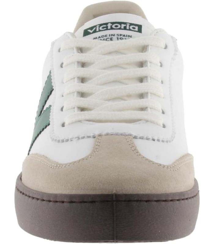 Victoria Basket Basse Unisexe Berlin Ciclista Effet Cuir & Pièces en Contraste & Bout en Croûte De Cuir 1126201 pour Adulte