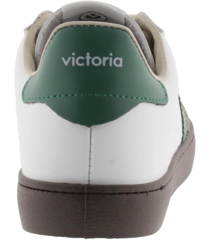 Victoria Basket Basse Unisexe Berlin Ciclista Effet Cuir & Pièces en Contraste & Bout en Croûte De Cuir 1126201 pour Adulte