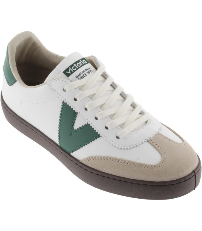 Victoria Basket Basse Unisexe Berlin Ciclista Effet Cuir & Pièces en Contraste & Bout en Croûte De Cuir 1126201 pour Adulte