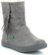 Kickers Rumby, Boots Fille, Gris Clair, 34