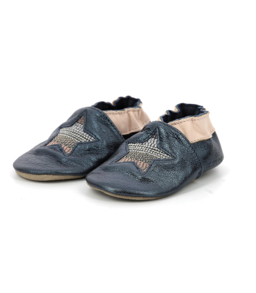 Robeez Bébé Fille Star Stripe Chausson pour Nourrisson